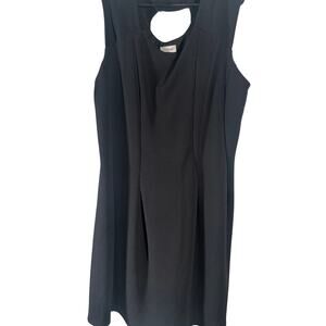 NWT Avenue Black Shift Dress – Sleeveless Cutout Back – Size 26 Plus